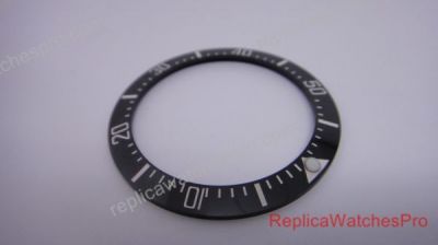 Fake Rolex Deepsea Watch Replacement Black Ceramic Bezel Insert 